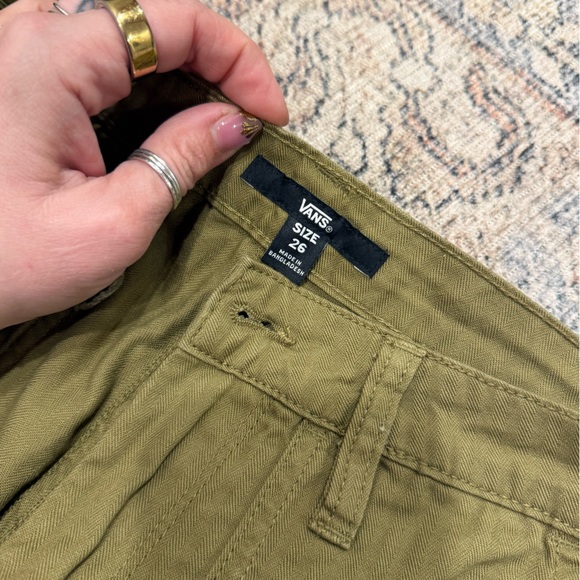 Vans Union Relaxed Carpenter Pants Utility NWT Size 26 Sold Out Olive - Picture 4 of 7